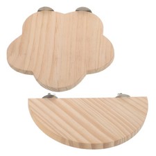 2pcs Bird Cage Platform: Bird Perches for Cage - Parrot Perch Stand - Wooden