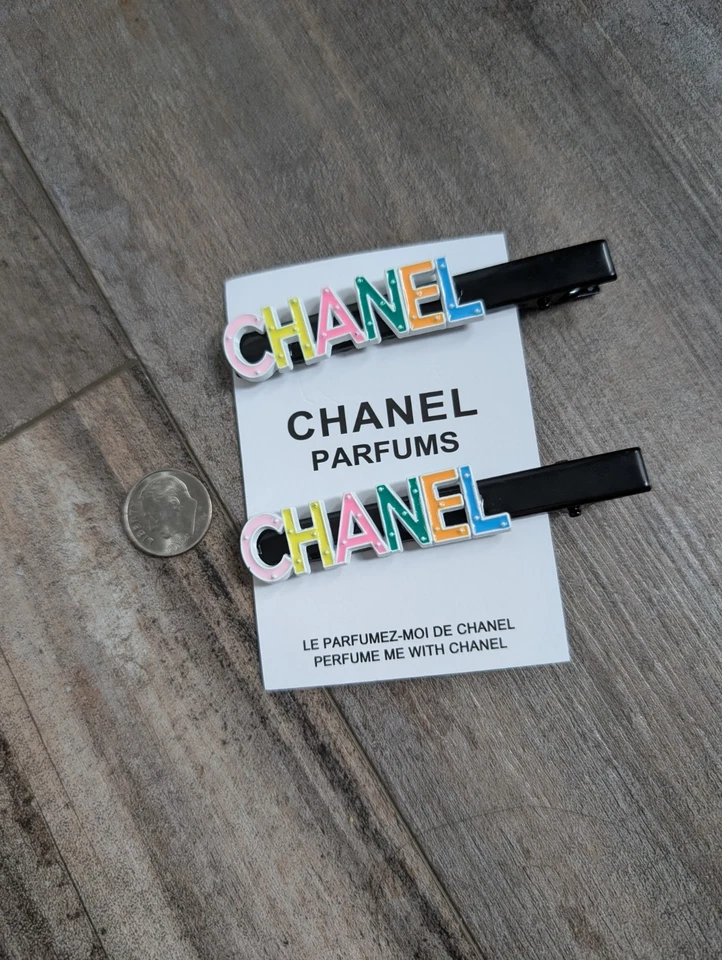 Новый Chanel Parfum рукав комплект из 2 цветной VIP заколки подарок с покупкой - Изображение 3 из 4