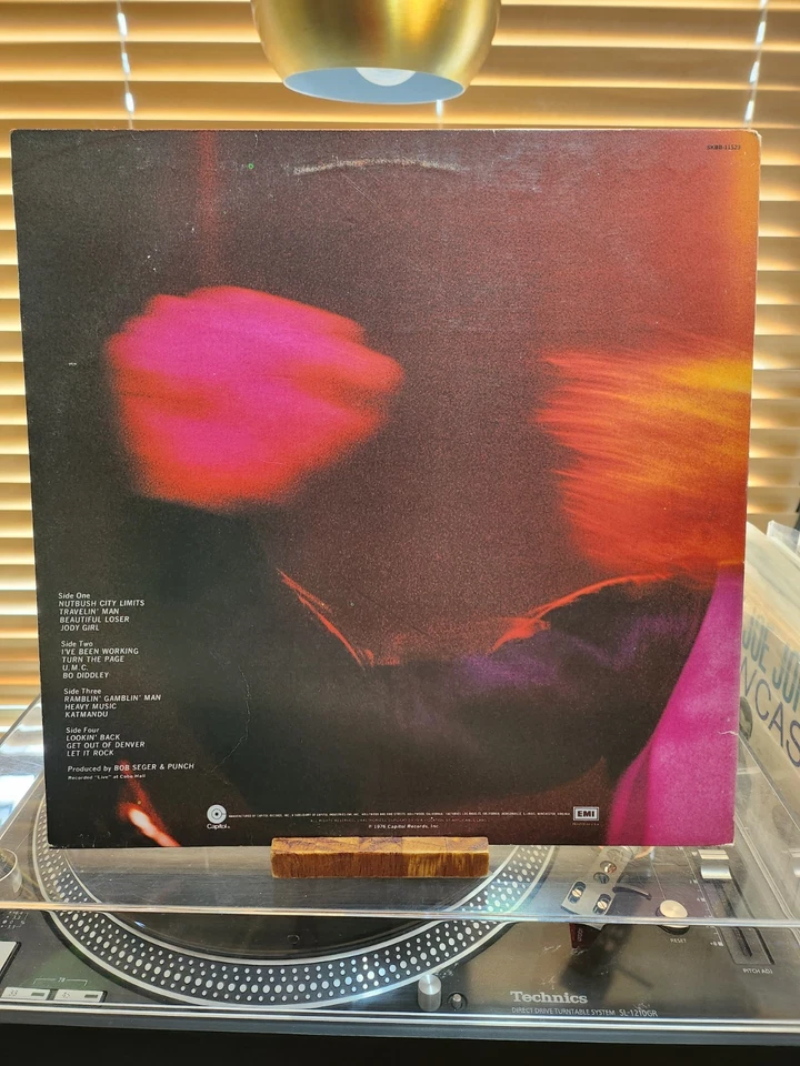 Bob Segar And The Silver Bullet Band, Live Bullet, 1977 Capitol Dbl.Lp, VG+/VG - Изображение 2 из 4