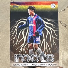 Topps 2025-26 UEFA Roots RT-16 Ronaldinho Paris Saint-Germain Soccer Card