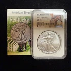 2022 1oz Silver American Eagle 7K US State Series: KENTUCKY NGC MS70