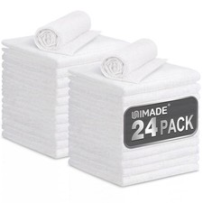 Microfiber Cleaning Cloth, 24 Pack Soft Towel for Cars Bulk Shop Towels