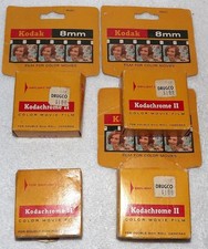 Kodachrome II Color Movie Film 4 Rolls Double 8mm Daylight-Expired 1969-71