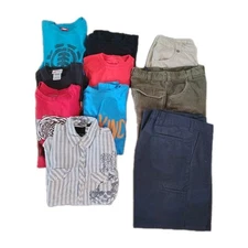 Teen Boys 14/16 Nice 10 Pc Lot Name Brands Clothes   (Lot K)