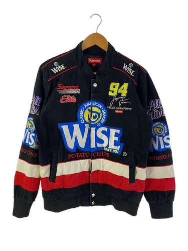 Supreme 13AW/Wise Racing Jacket/M/Coton/BLK/Imprimé Occasion