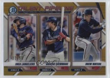 2021 Bowman Talent Pipeline Gold Refractor 12/50 Shea Langeliers Drew Waters o7m