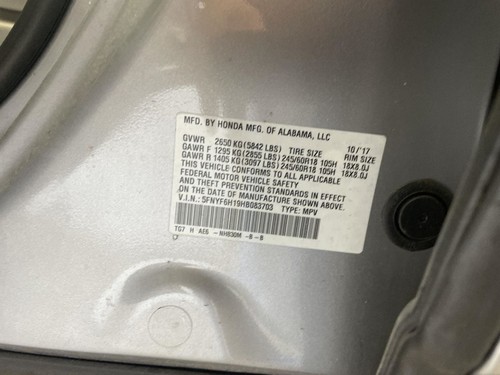 Wheel 18x8 5 Double Spoke Painted Face Fits 17-19 RIDGELINE 974899 - Picture 9 of 12