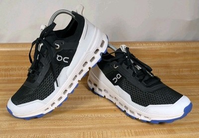 ON Cloudultra 2 Trail Runner Women's Size 9 Black White Blue 3WD30280299