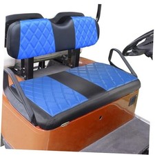 Golf Cart Diamond Seat Covers Kit, Fit for EZGO TXT 1994 Blue and Black