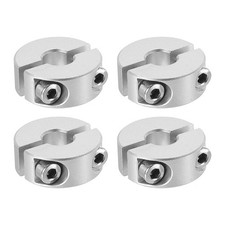 Bore 8mm Double Split Shaft Collar 25mm OD 8mm Thickness, 4 Pack Aluminum All...