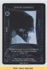 1997 Aliens vs Predator CCG Sensing Weakness READ 1i3