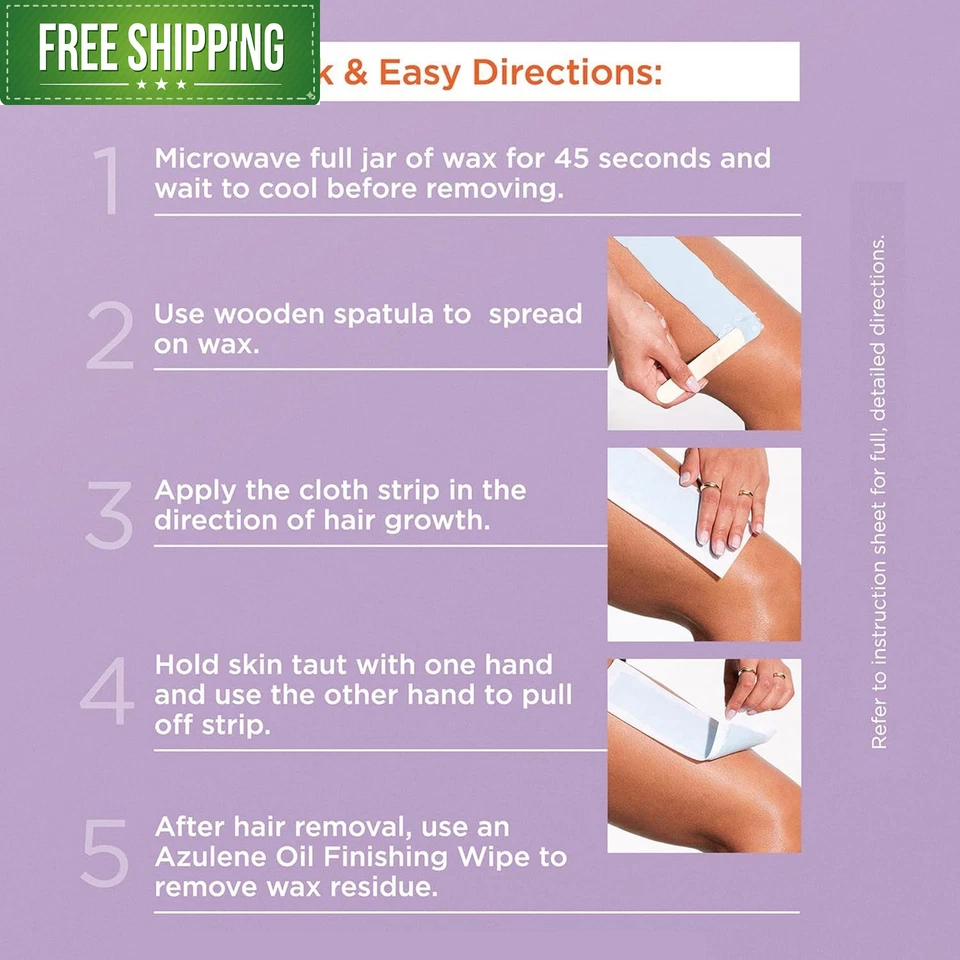 5.9 Onzas (Pack de 1), Kit de inicio cera para microondas cuerpo  Foto 4 de 4