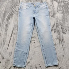 JAG Jeans Womens 10 Blue Mid Rise Slim Ankle Stretch Denim Light Wash Casual