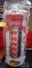 COCA-COLA STRAW DISPENSER W/ 20 STRAWS NIP