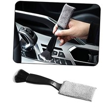 Double Head Brush for Car Clean 1Pack,Car Brushes for Detailing Interior,Car