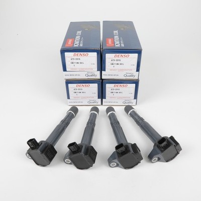 4PCS Denso Ignition Coil 673-2315 For   Accord CR-V Acura 2.4L 30520-5A2-A01 *cm