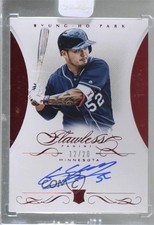 2016 Panini Flawless Rookie Signatures Ruby 12/20 Byung-Ho Park #RF-BP Auto 7w7