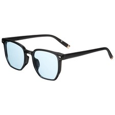 Sunglasses for Women Men, PC Square Sunglasses, Blue