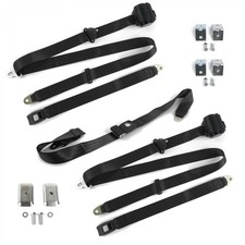 Vw Type 3 Squareback Standard 3pt Bk Bench Seat Kit Wbrackets 3 Belts