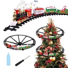 Christmas Train Set, Christmas Decorations Indoor, Train Toys with Light So...