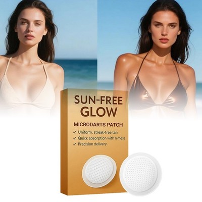 17 Pcs Sun-Free Glow Micro-Needle Patch for Natural Streak-Free Bronze Tan