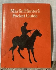 Vintage 1970s Marlin Hunters Pocket Guide Book Firearms Gun Manual 70s Orange
