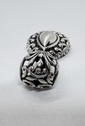 Thick Vintage Sterling Silver Filigree Pendant — photo 5