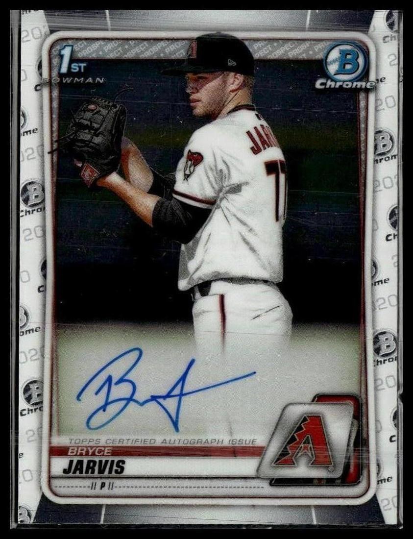 2020 1st Bowman Draft #CDA-BJA Bryce Jarvis Chrome Draft Pick Autographs
