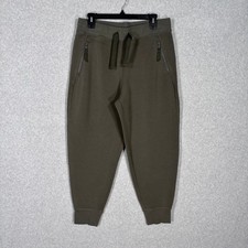 Kirkland Signature Ladies Active Jogger Pants Large Olive Army Lounge Comfy