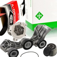 Gates 5PK1750 Keilrippenriemen-Satz + Freilauf Wapu FüR Mercedes MERCEDES-BENZ