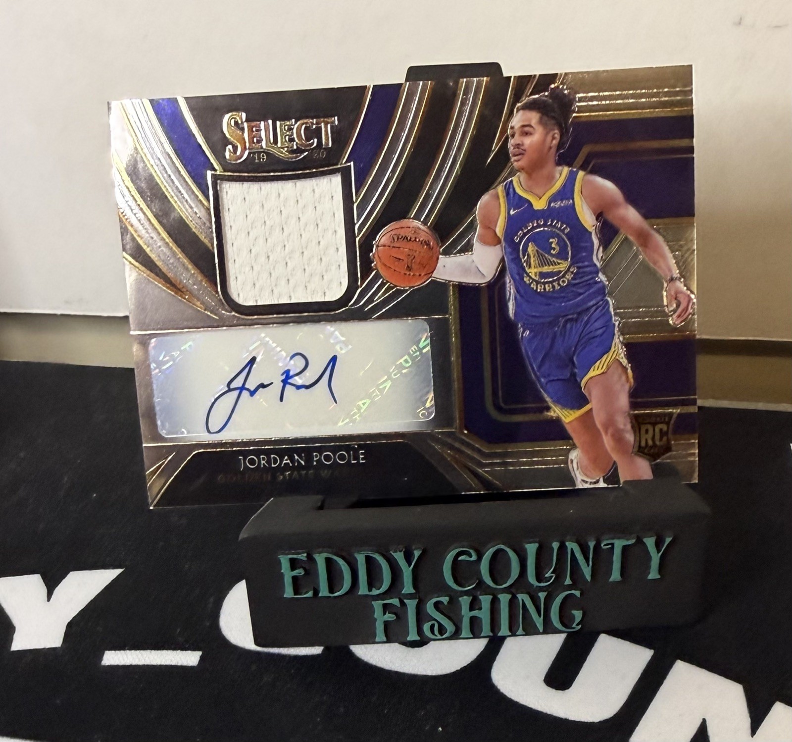 2019-20 Panini Select JORDAN POOLE Game Used Rookie Patch Auto #/199