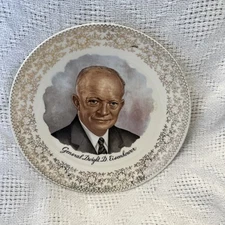 Dwight D. Eisenhower Collector’s Edition Plate, 8.2 In Diameter, By EBRINK.