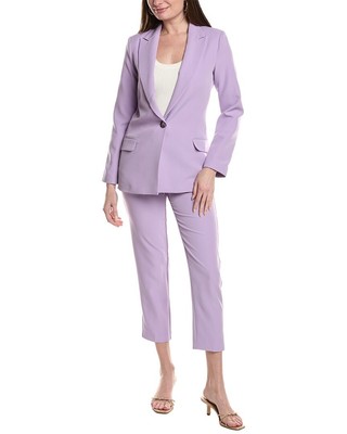 Silvian Heach 2Pc Jacket & Pant Set Women's Purple 40