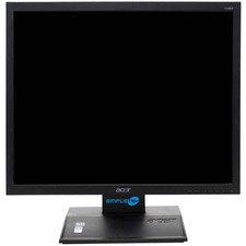 ACER V193A SCHERMO MONITOR LCD DISPLAY 19" 4:3 5:4 VGA VESA DVR CASSA PC FISSO
