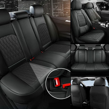 For Dodge Ram 1500 2500 3500 2009-2025 All Leather Car Seat Covers Full Set New