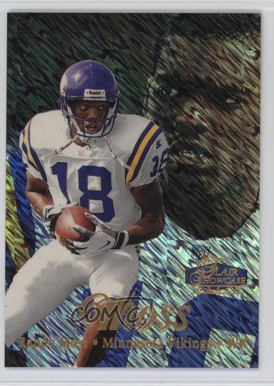 1998 Flair Showcase Row 1 Randy Moss #5 Rookie RC HOF 6m7