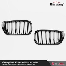 Densieg Sport Kühlergrill Glanz Schwarz für BMW 3er E46 Limo Touring LCI 01-05