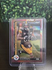2025 Topps Chrome Football Jaylen Warren #253 Football Leather Refractor