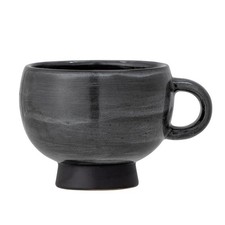Bloomingville Emilo Tasse, in Grau, aus Steingut, 300 ml, dänisches Design