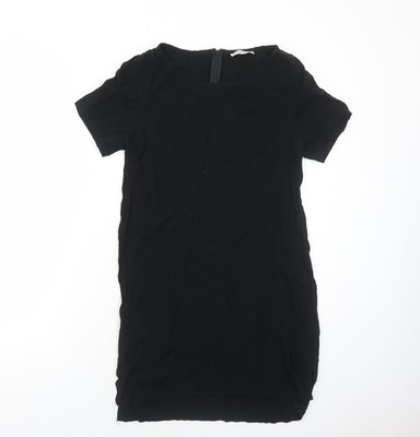 Lulu & Rose Damen schwarz Polyester A-Linie Größe M Rundhalsausschnitt Reißverschluss