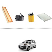 Hoffcar Wartungskit - 4 Filter Kompatibel Mit Citroen C3 Picasso 1.6 Hdi 80KW