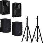 Pack double RCF ART 712-A MK V + housses de protection + trépieds haut-parleurs | Neuf