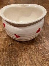 Vintage Valentines Heart Shaped Ceramic Bowl ...