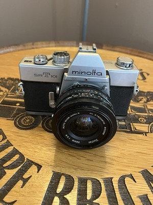 Minolta SRT-101 with 52mm Auto Wide Angle Vintage Camera - 1960s - Untested
