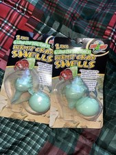 2 Pack Zoo Med Glow In The Dark Hermit Crab Shells 2 Per Pack 4 Shells Total NEW