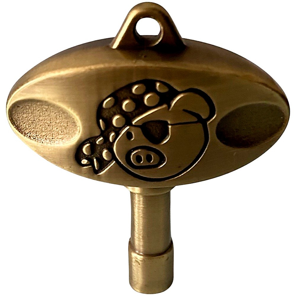 Фирменный барабанный ключ компании DrumKeyShop Pork Pie Drum - Античная латунь