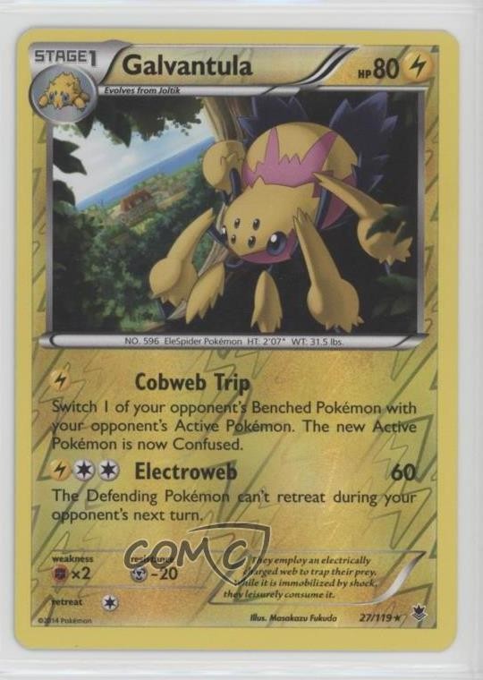 Galvantula Reverse Foil Pokemon XY Phantom Forces #27