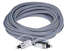 Monoprice 106271 Premium S/PDIF Toslink Digital Optical Cable, Silver, 15ft
