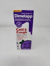 Dimetapp Children's Cold  Cough Liquid Grape 4 OZ Exp 05/26