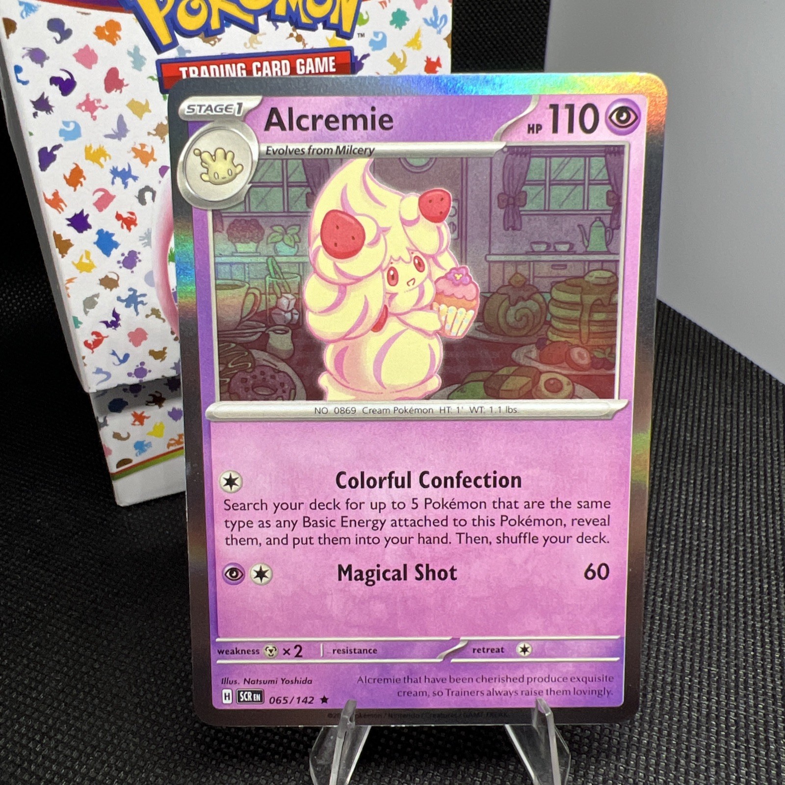 Pokemon - Alcremie - 065/142 - Holo Rare - Stellar Crown - LP!!!